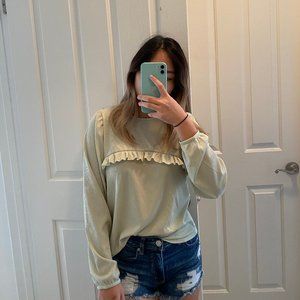 Boohoo puff sleeve shirt